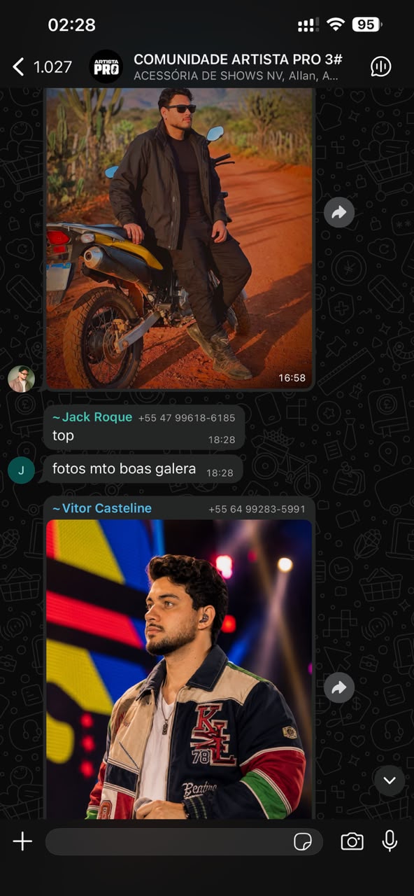 Print de resultado enviado por membro da comunidade Artista PRO no WhatsApp