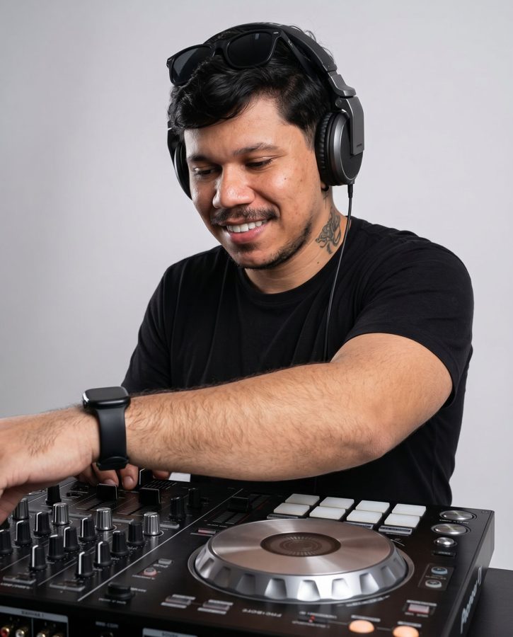 Foto de show de cantor gerada com IA — Premium dj promotional campaign #11