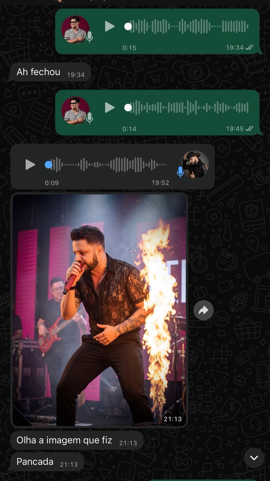 Print de resultado enviado por membro da comunidade Artista PRO no WhatsApp